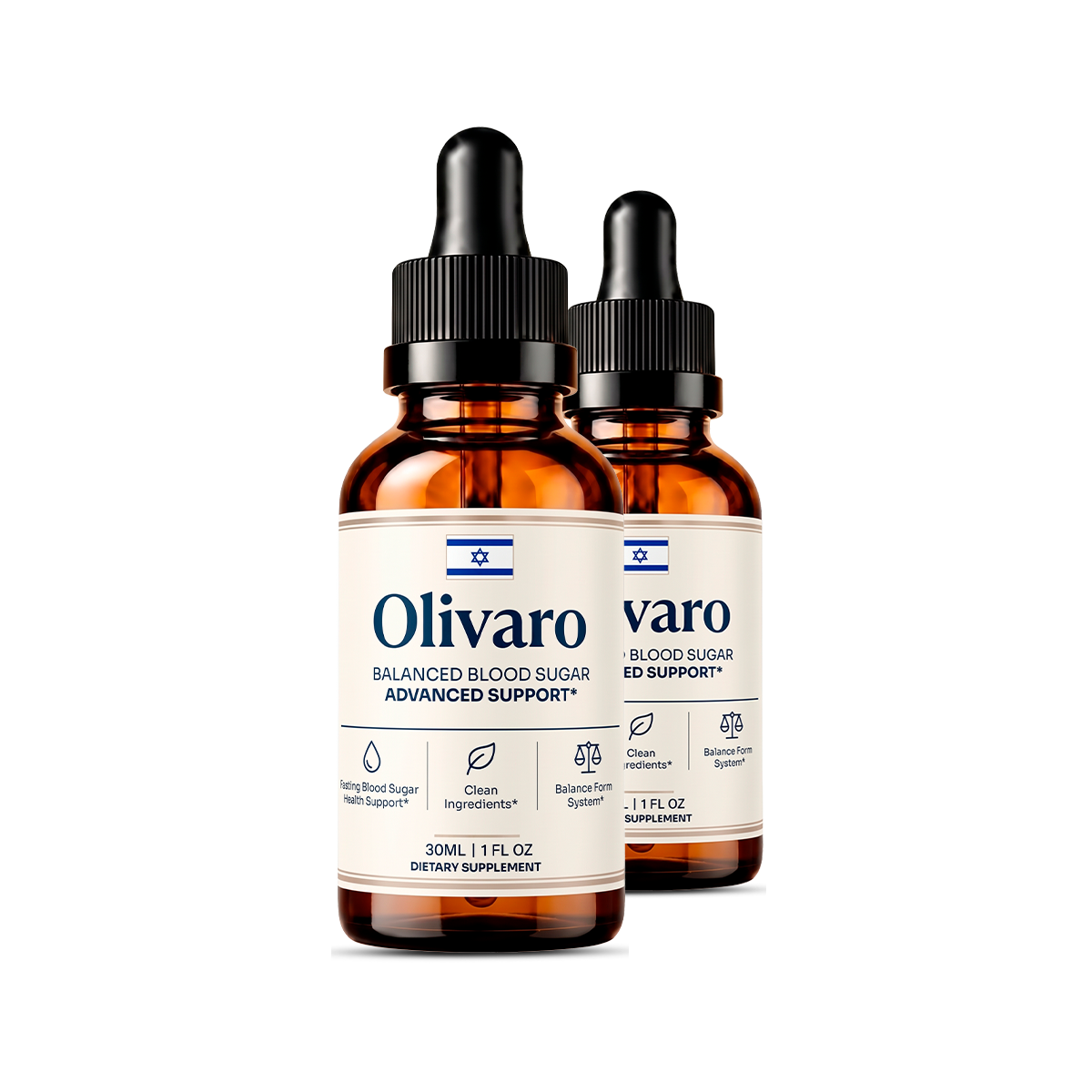 Olivaro balanced blood sugar support drops bottle